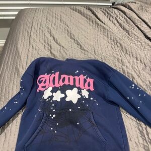 Sp5der Atlanta Hoodie 'Navy'